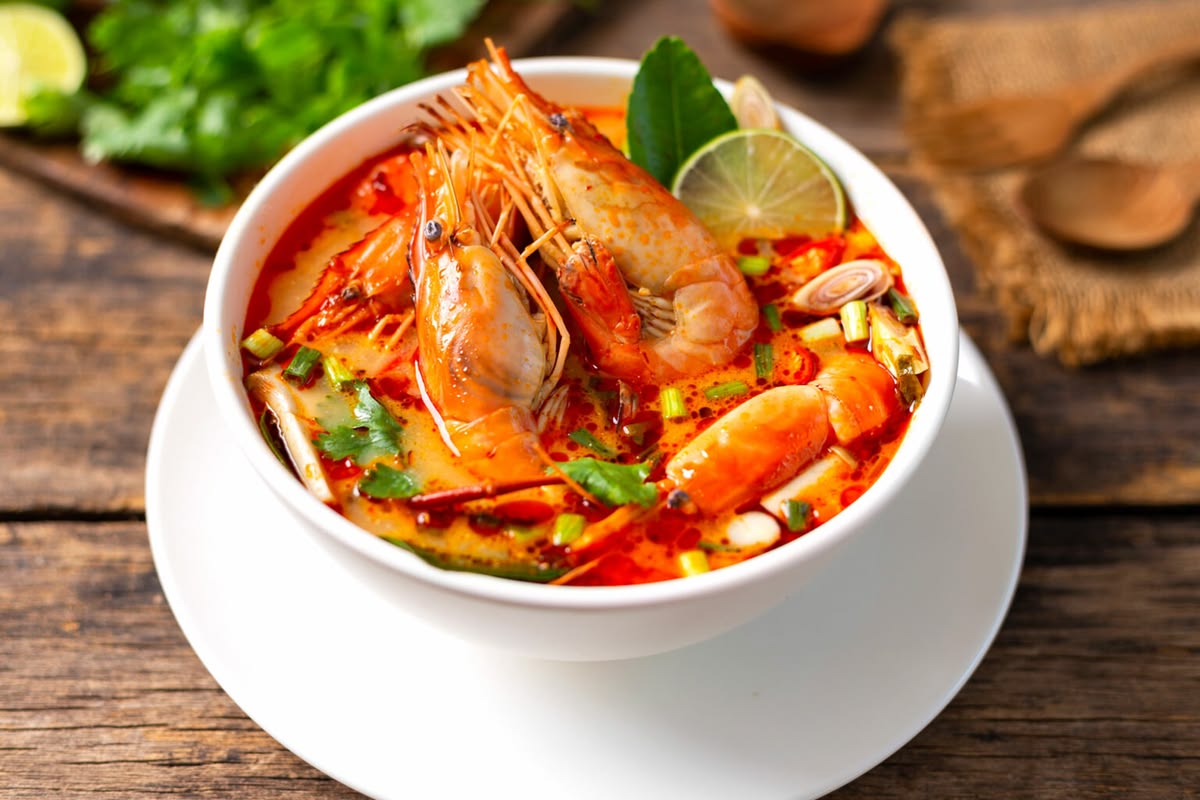 A Chili-Heavy Thai Soup 