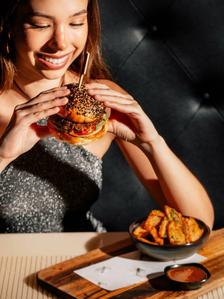 Krapao Pork Burger with Thai basil and fried egg