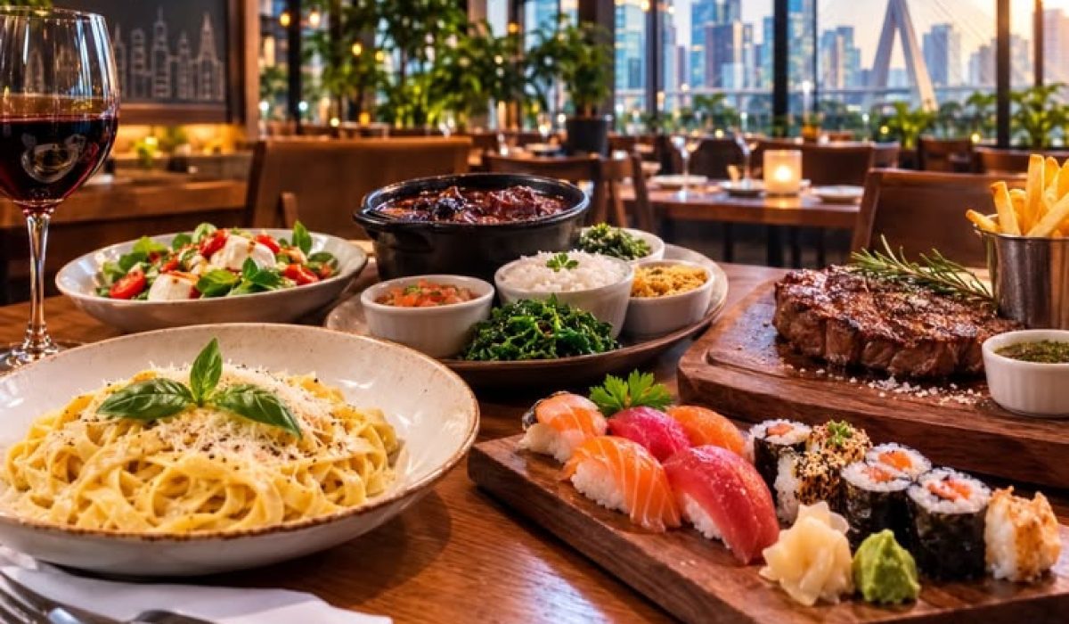 European-style food served at a Bangkok restaurant with elegant dishes and a modern dining atmosphere.