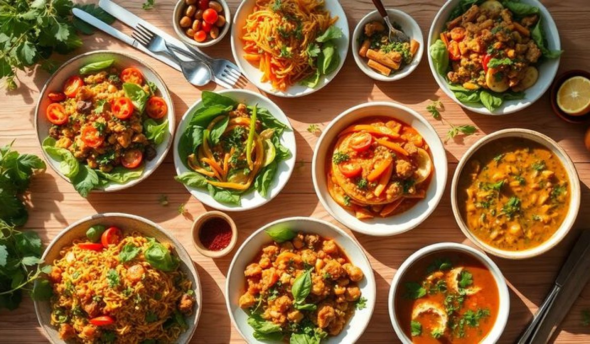 Thai cuisine guide with traditional dishes and ingredients